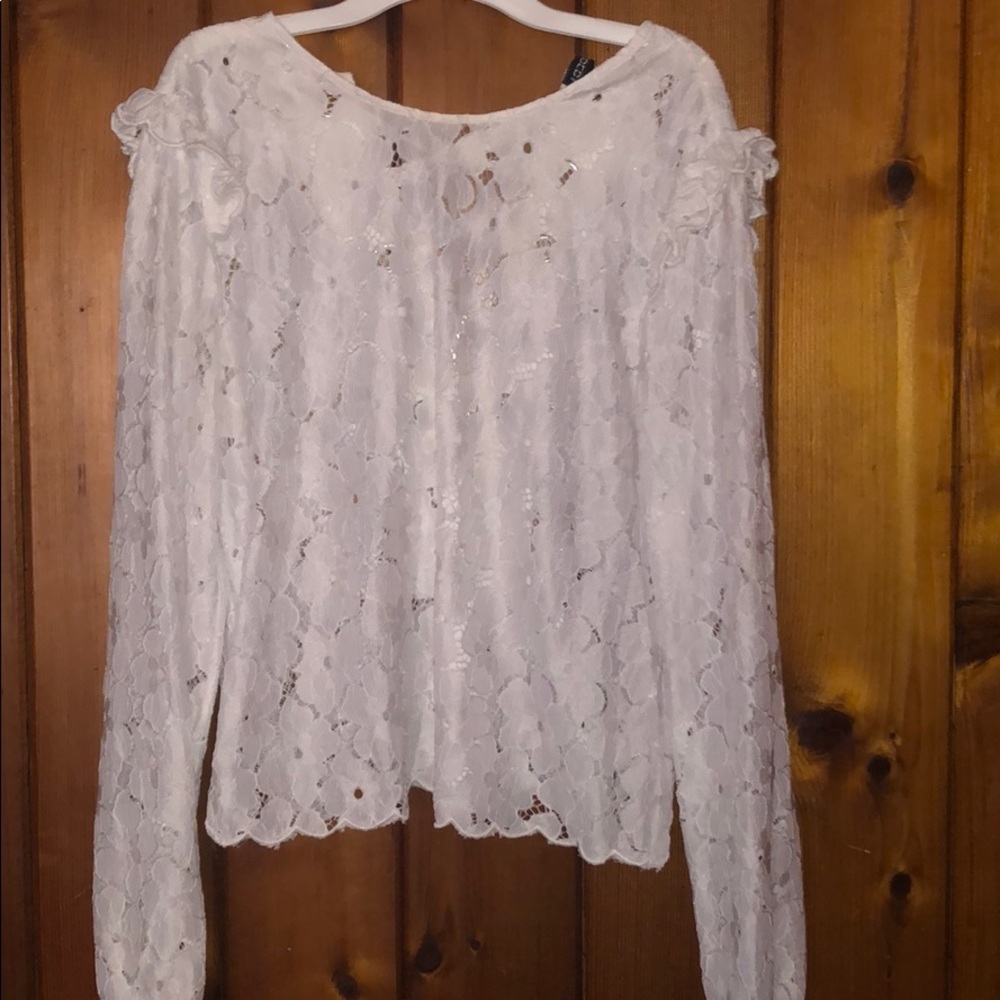 White lace blouse
